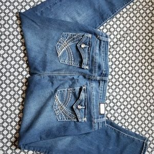 Earl Jeans Embroidered Pocket Bootcut Jeans